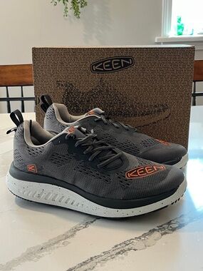 KEEN Men's Athletic Sneakers with Orange Logo